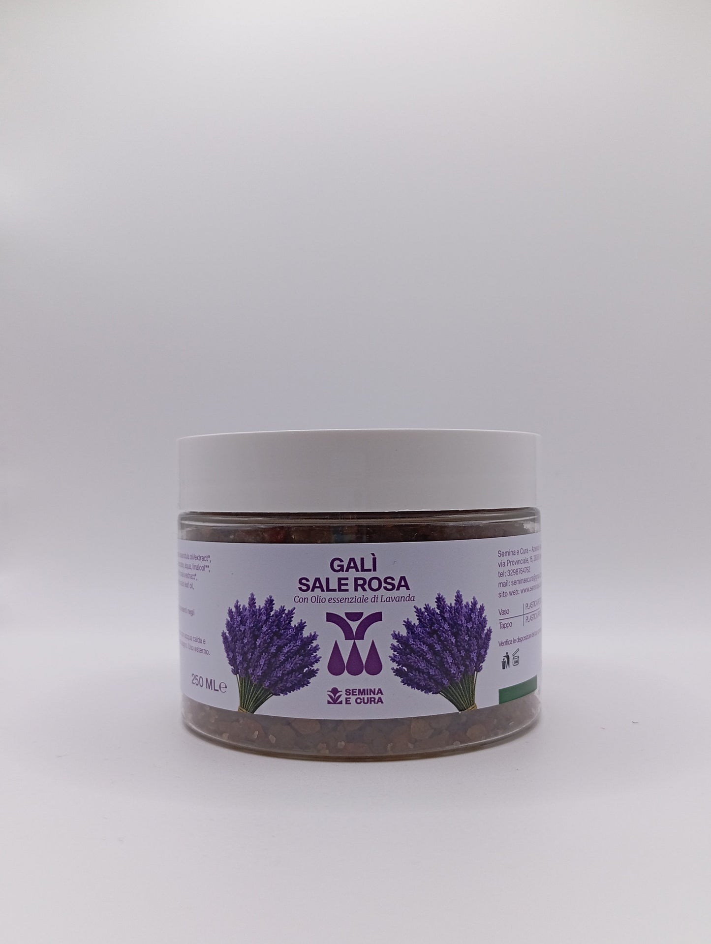 Galì Sale rosa Himalaya con olio essenziale di Lavanda