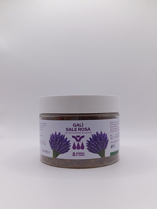 Galì Sale rosa Himalaya con olio essenziale di Lavanda